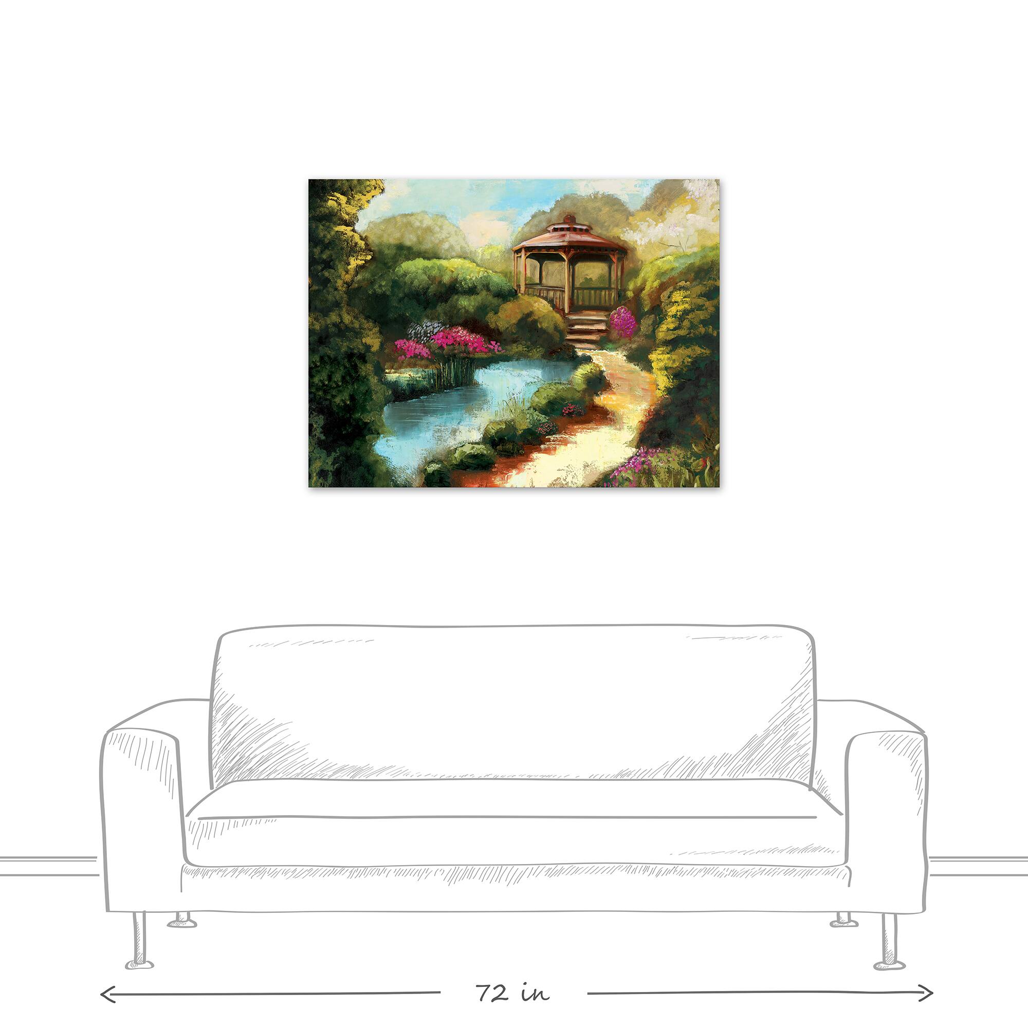 Garden Gazebo Canvas Wall Art